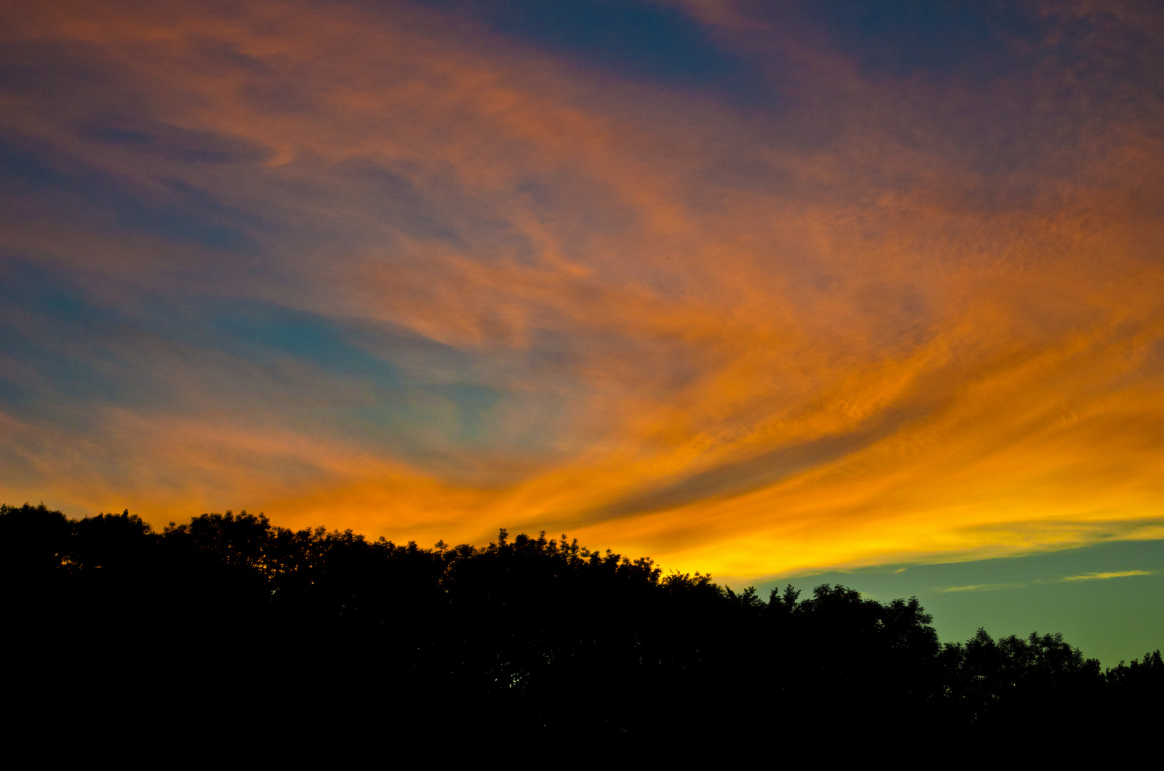 Sonnenuntergang in Meerane