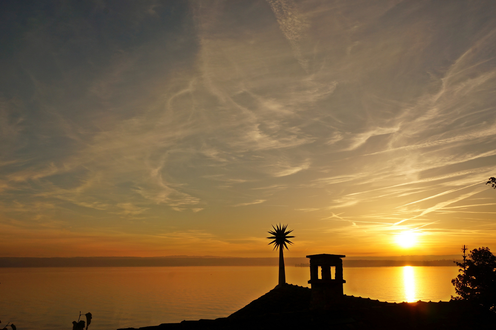 Sonnenuntergang in Meersburg