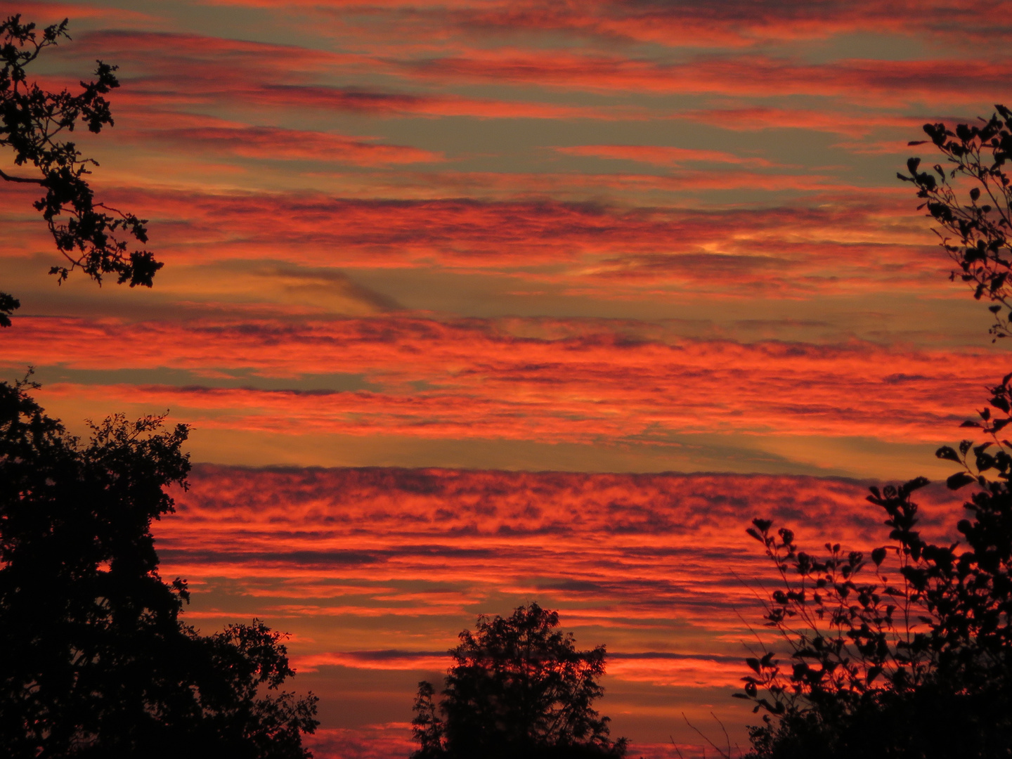 Sonnenuntergang in Meezen