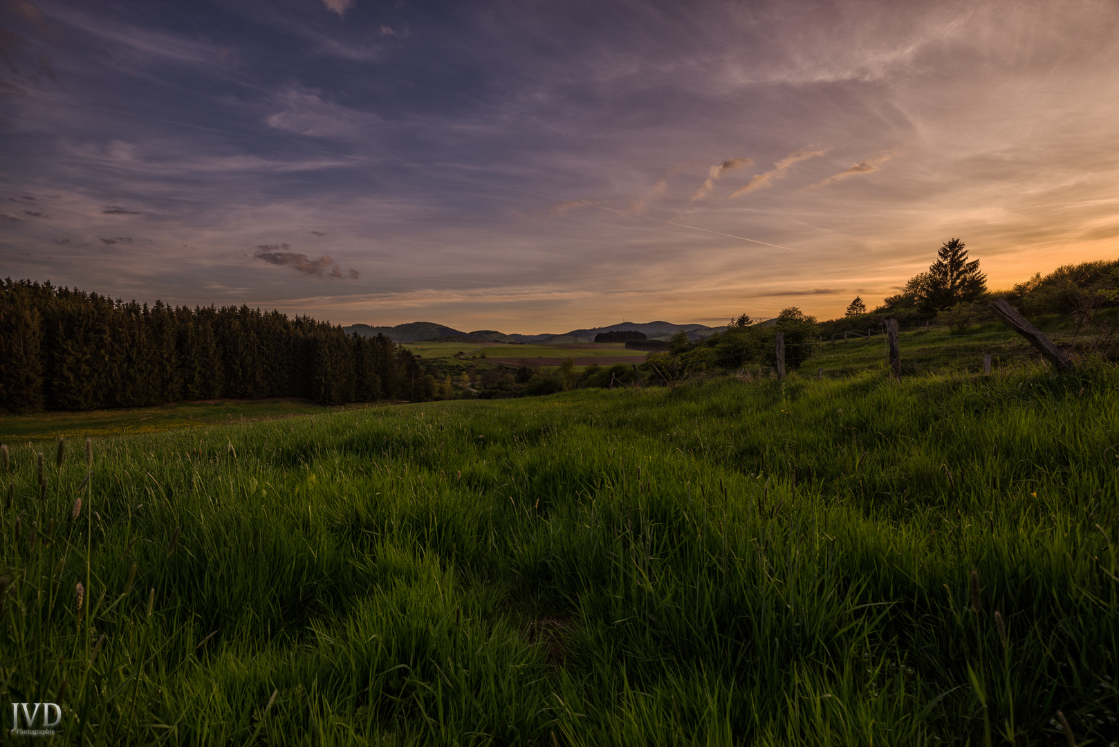 Sonnenuntergang in meiner Heimat