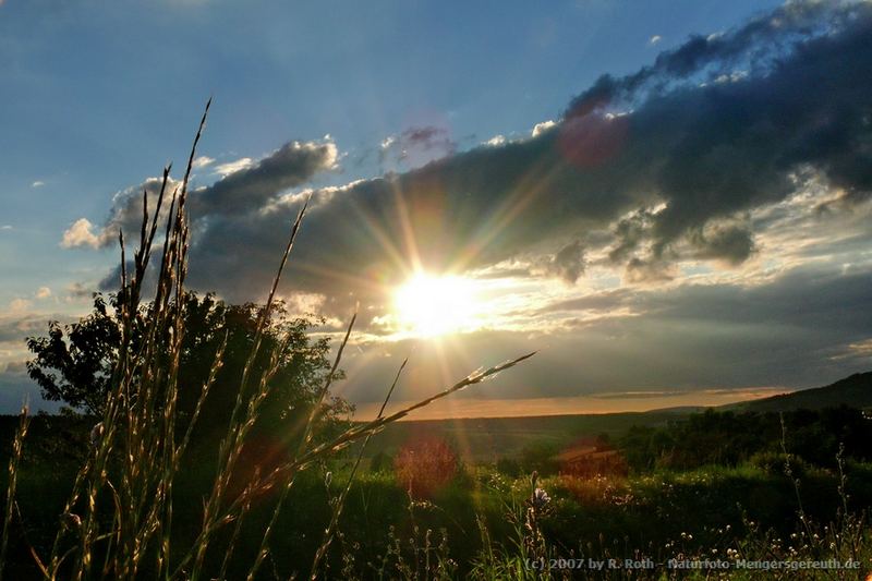 Sonnenuntergang in Meschenbach