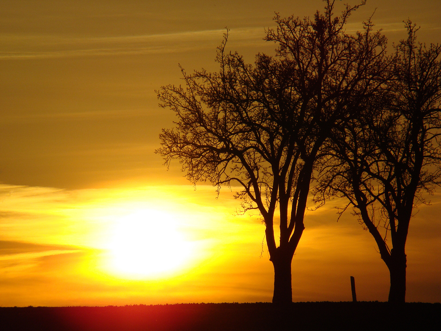 Sonnenuntergang in Meucha