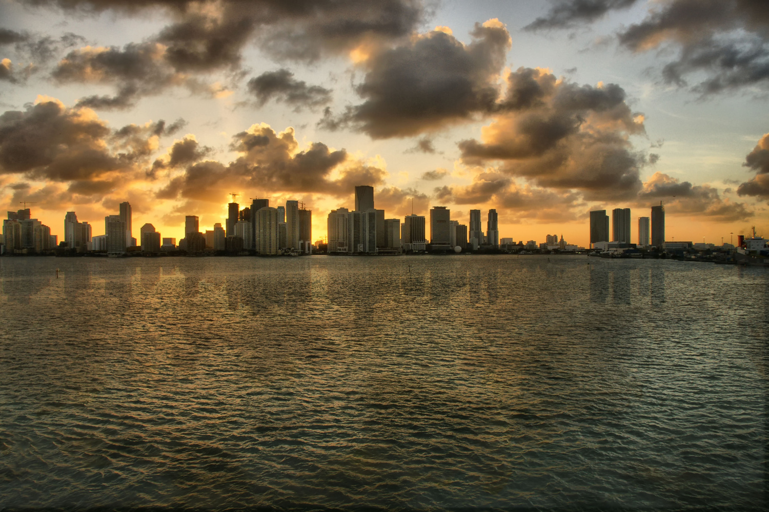 Sonnenuntergang in Miami