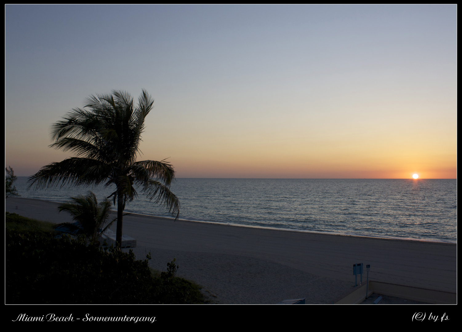 Sonnenuntergang in Miami Beach