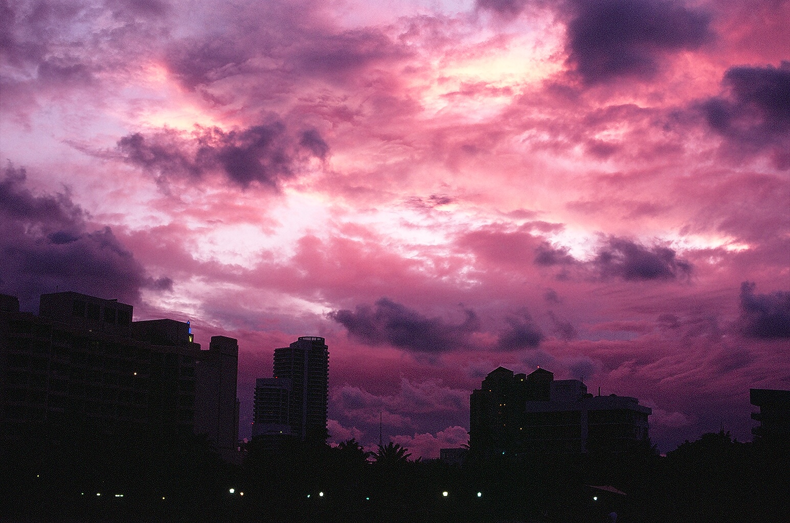 Sonnenuntergang in Miami South Beach