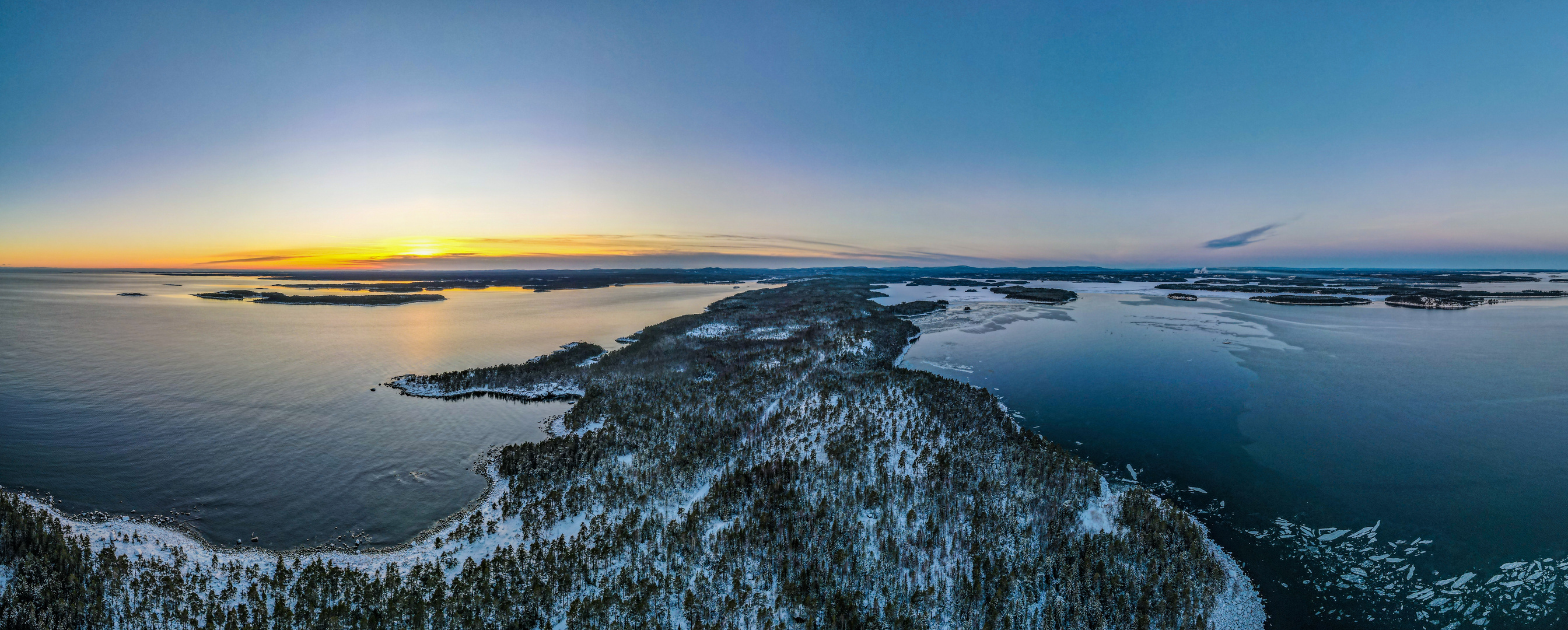 Sonnenuntergang in Mittelschweden