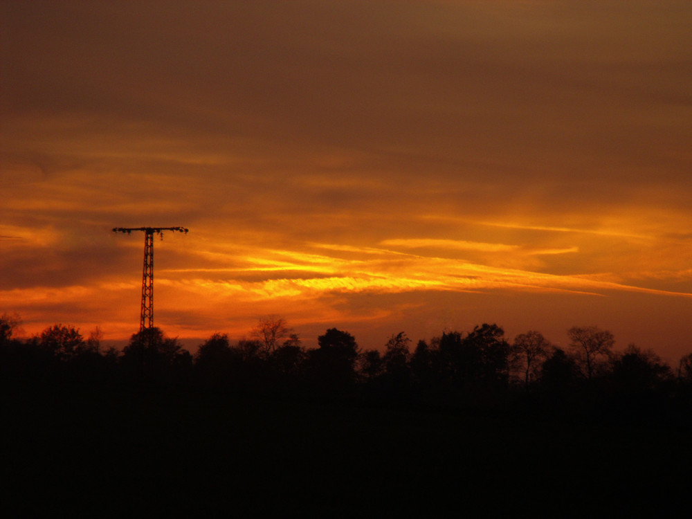 Sonnenuntergang in Möhnesee