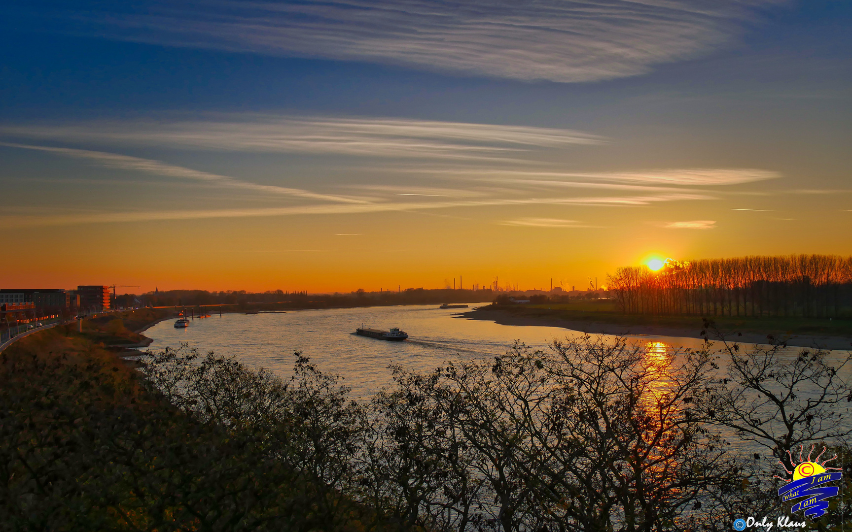 Sonnenuntergang in Monheim am Rhein