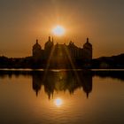 Sonnenuntergang in Moritzburg bei Dresden