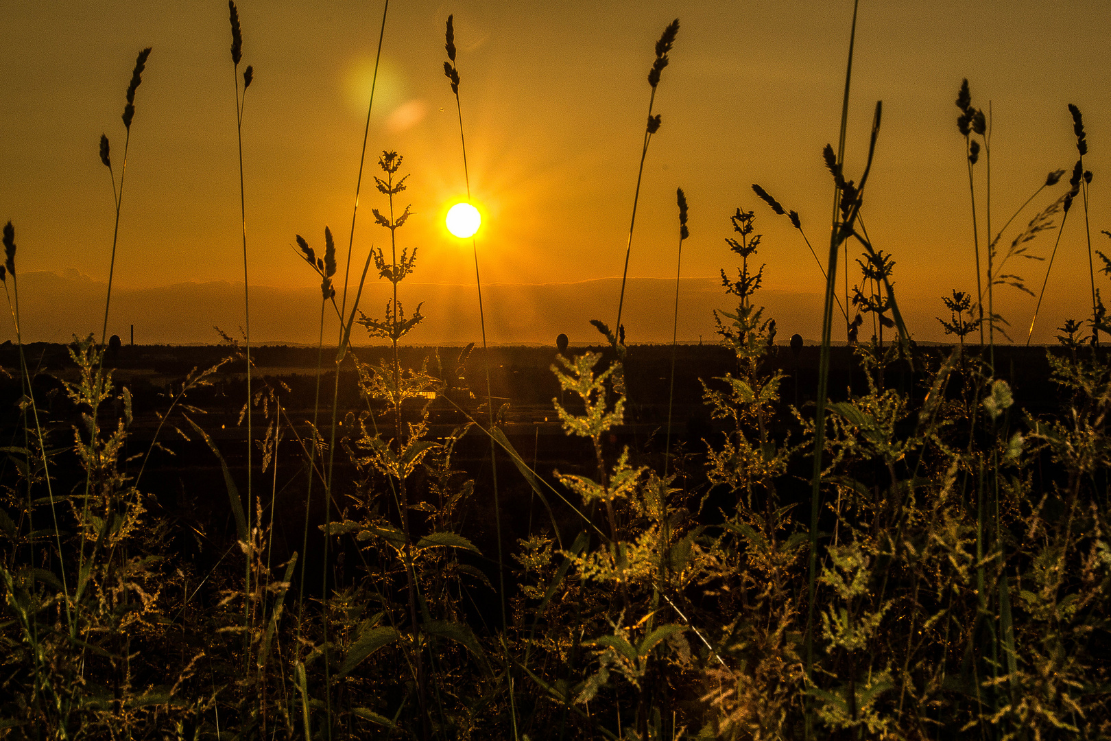 Sonnenuntergang in München