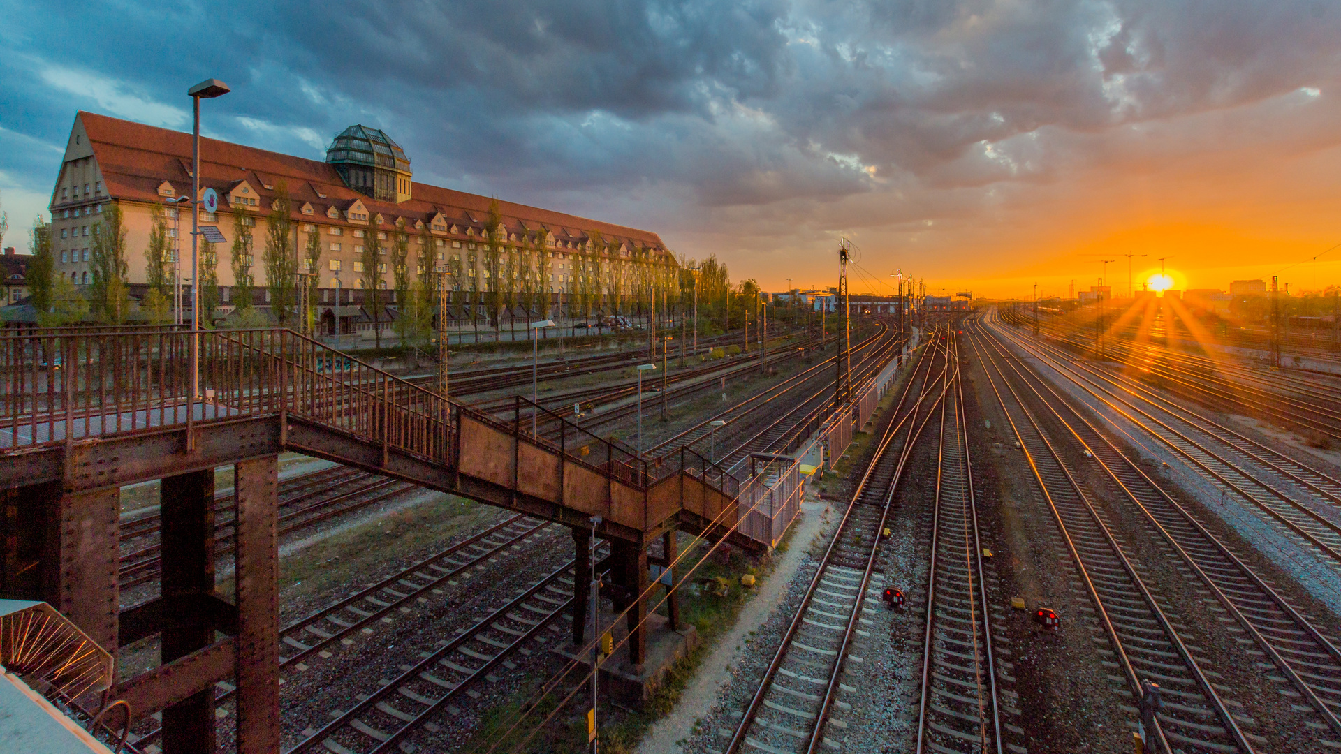 Sonnenuntergang in München