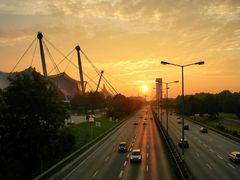 Sonnenuntergang in München