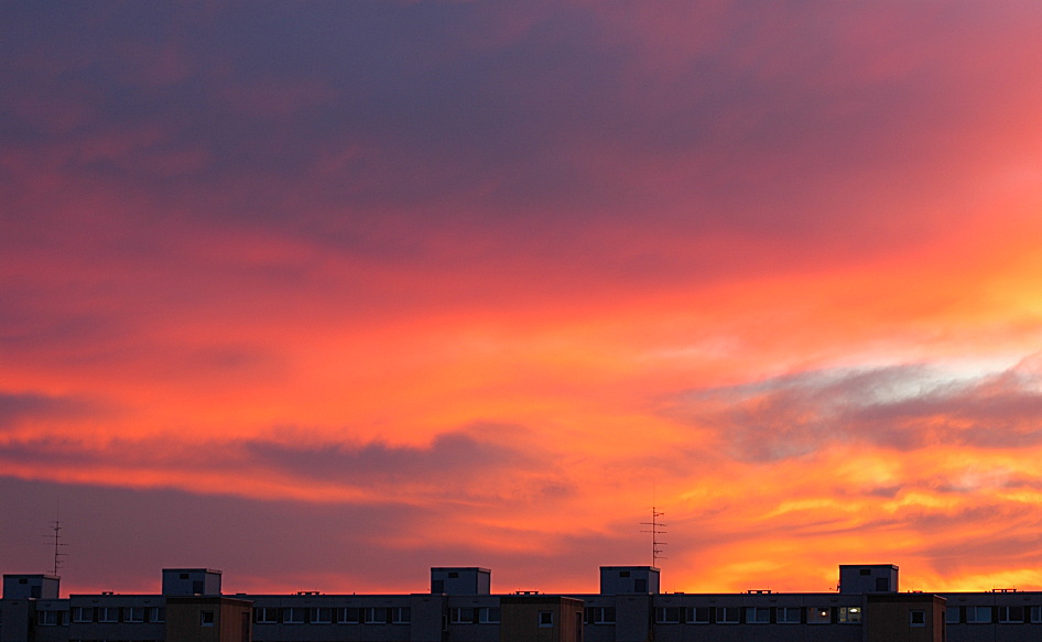 Sonnenuntergang in München