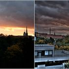 Sonnenuntergang in München: Original vs. HDRI