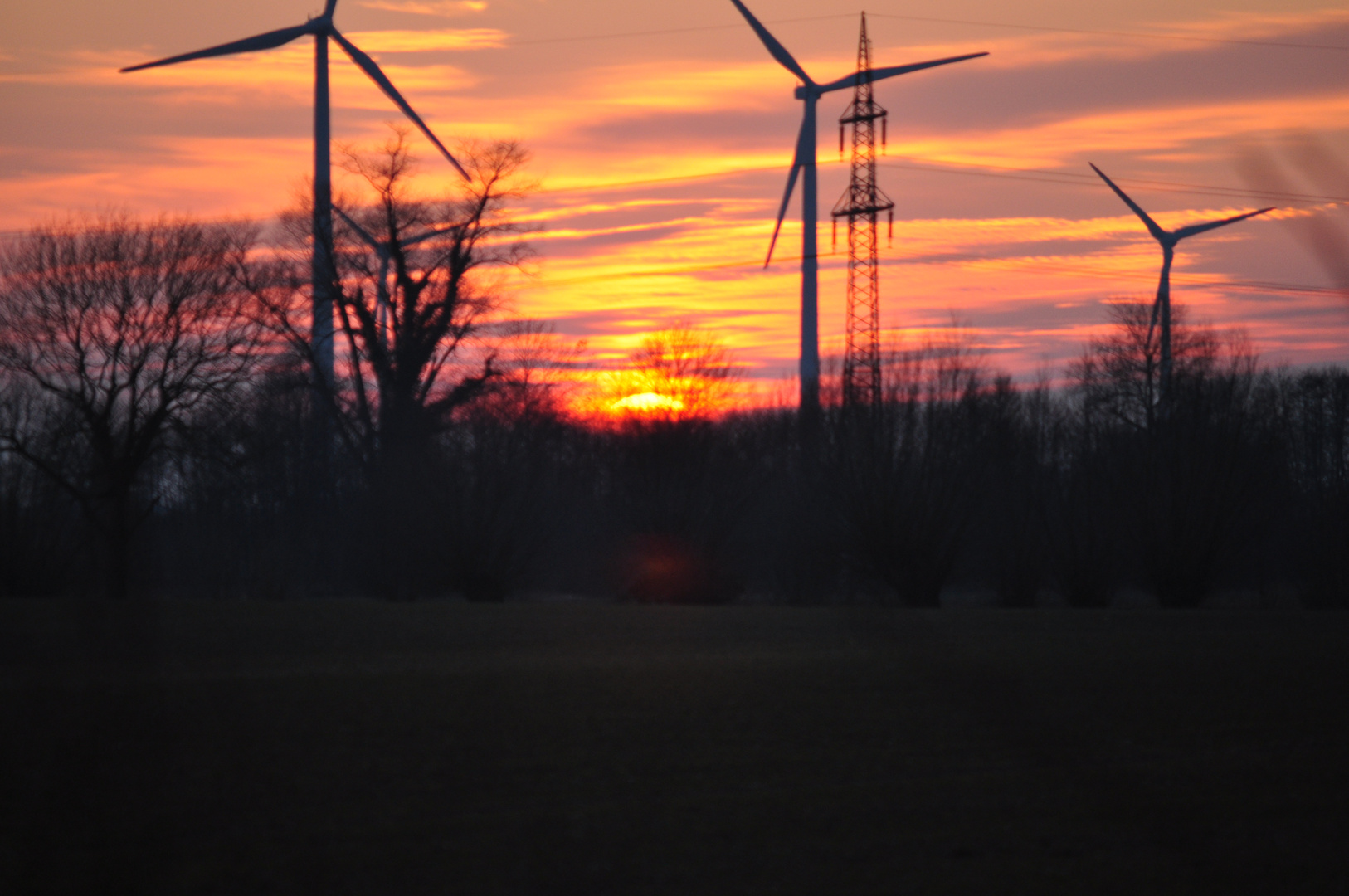 Sonnenuntergang in Münster