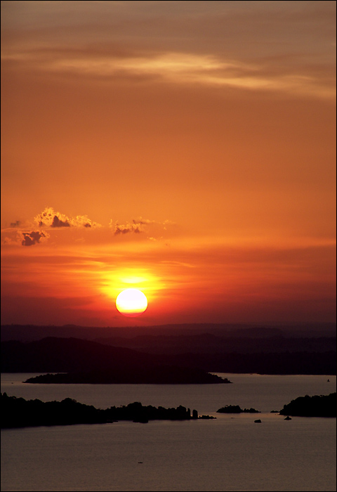 Sonnenuntergang in Mwanza