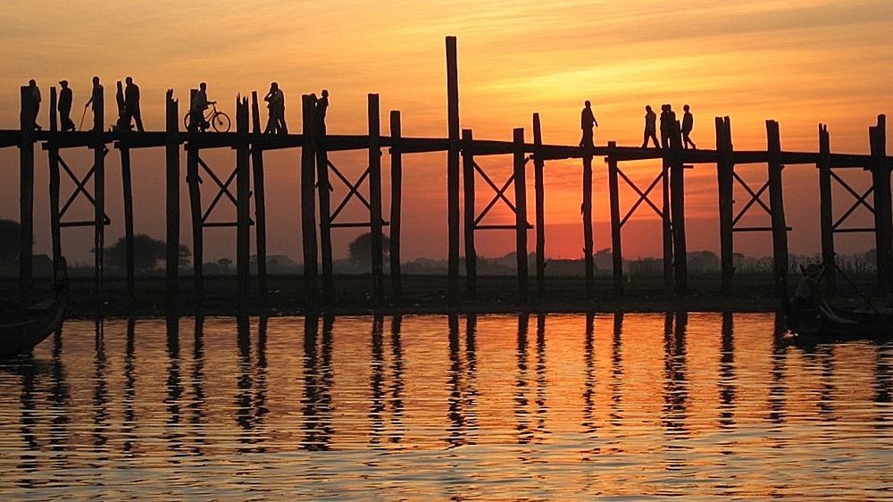 Sonnenuntergang in Myanmar