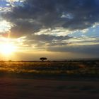 Sonnenuntergang  in Namibia