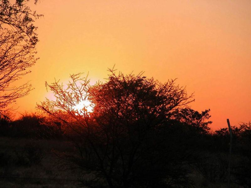 Sonnenuntergang in Namibia