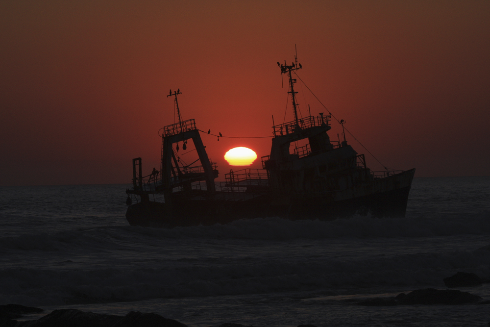 Sonnenuntergang in Namibia