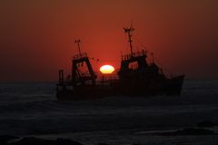 Sonnenuntergang in Namibia