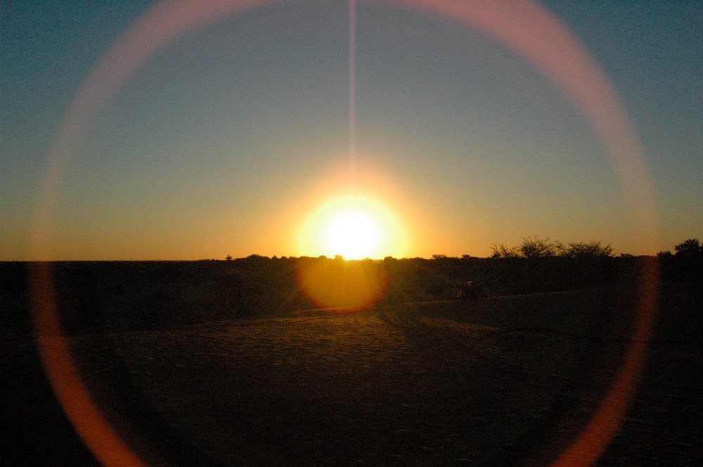 Sonnenuntergang in Namibia !