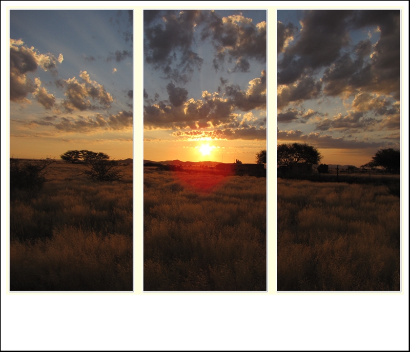 Sonnenuntergang in Namibia