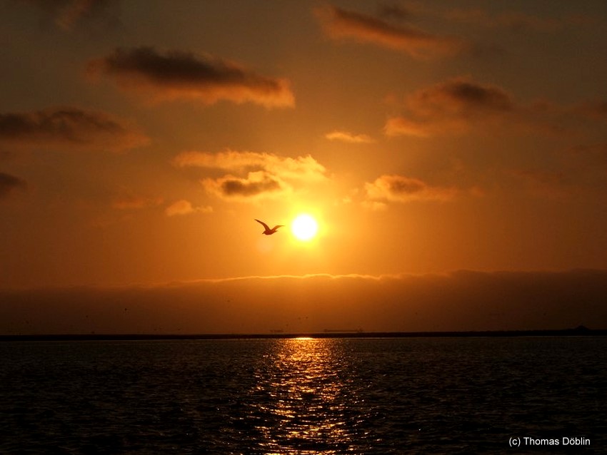 Sonnenuntergang in Namibia