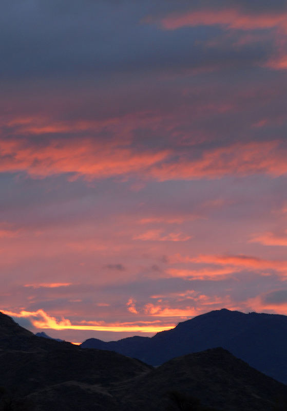 Sonnenuntergang in Namibia