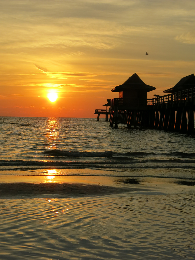 Sonnenuntergang in Naples