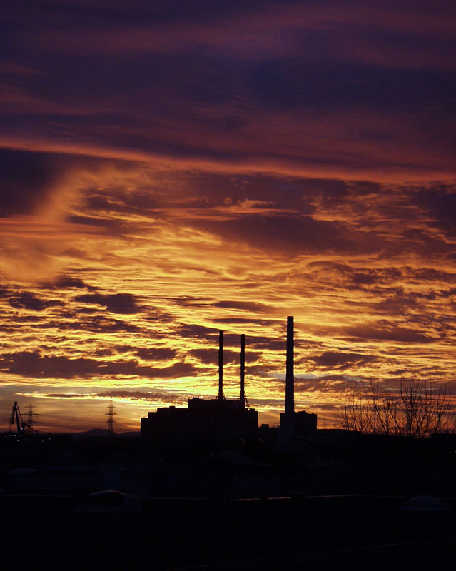 Sonnenuntergang in Neckarau 2