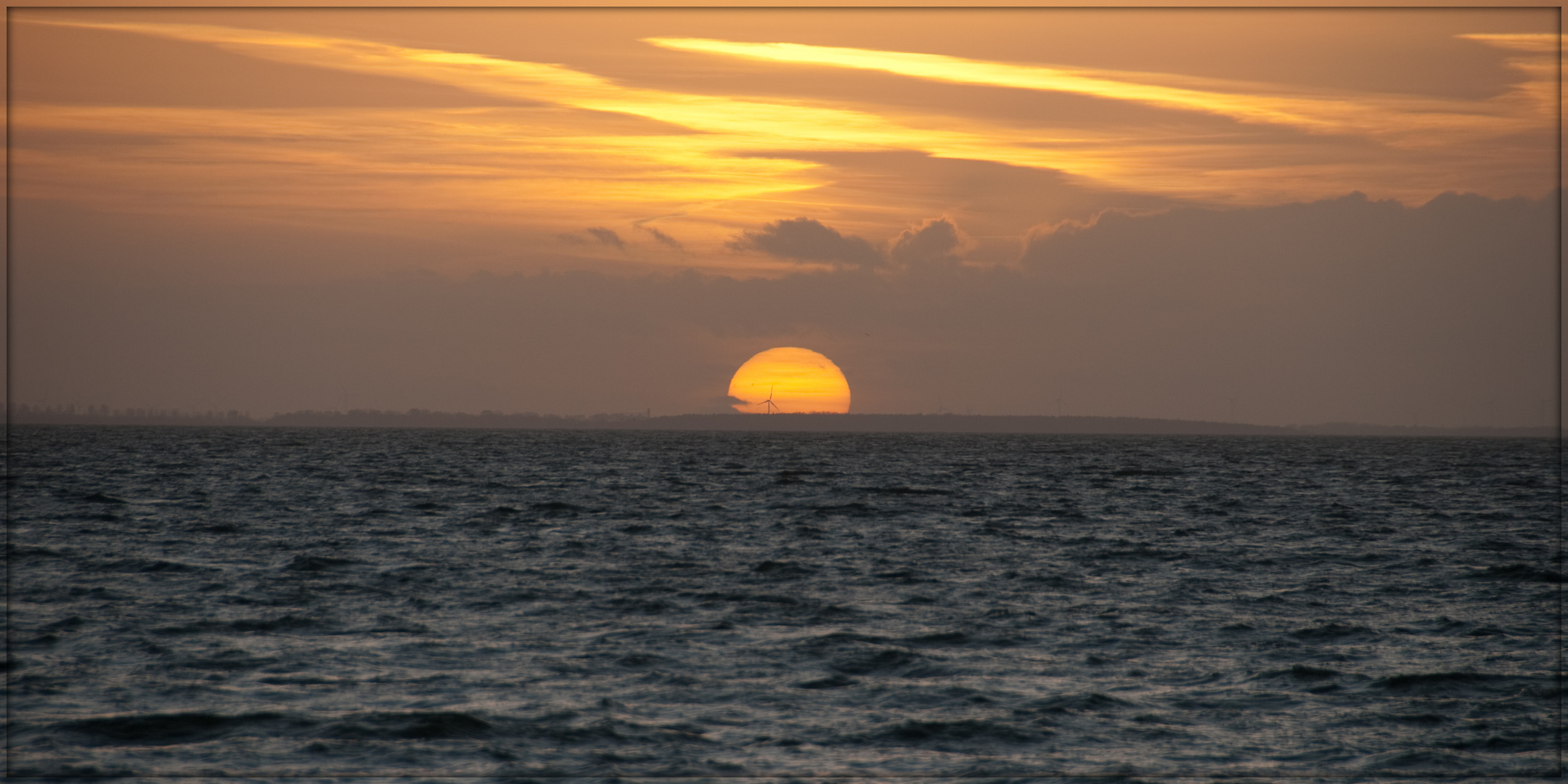 Sonnenuntergang in Neu-Reddevitz auf Rügen, Bild 1