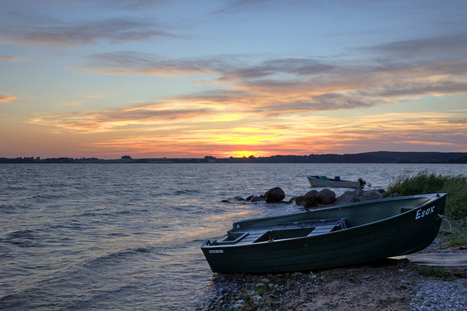 Sonnenuntergang in Neu Reddevitz / Rügen