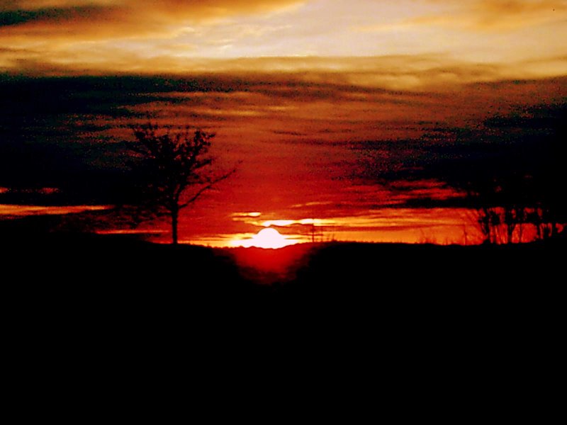 sonnenuntergang in neufresenburg