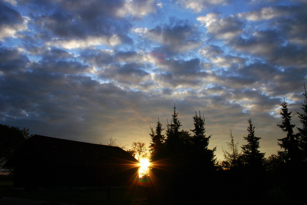 Sonnenuntergang in Neumarkt (AT)