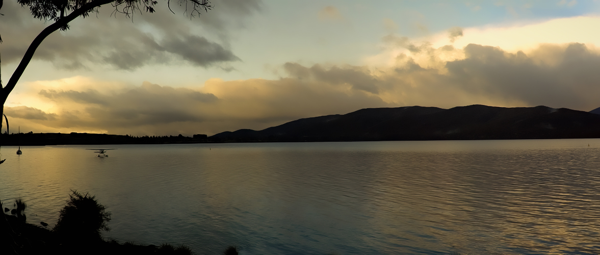 Sonnenuntergang in Neuseeland