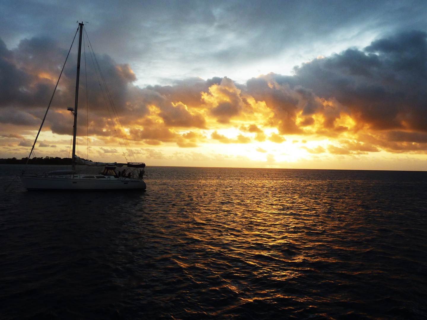 Sonnenuntergang in Neuseeland