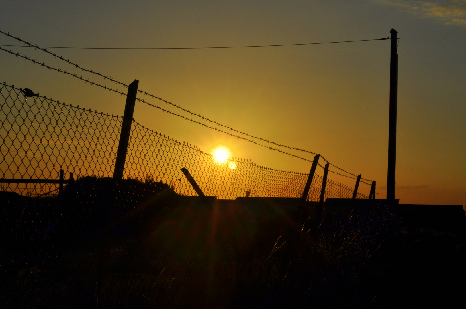 Sonnenuntergang in Neuss-Allerheiligen