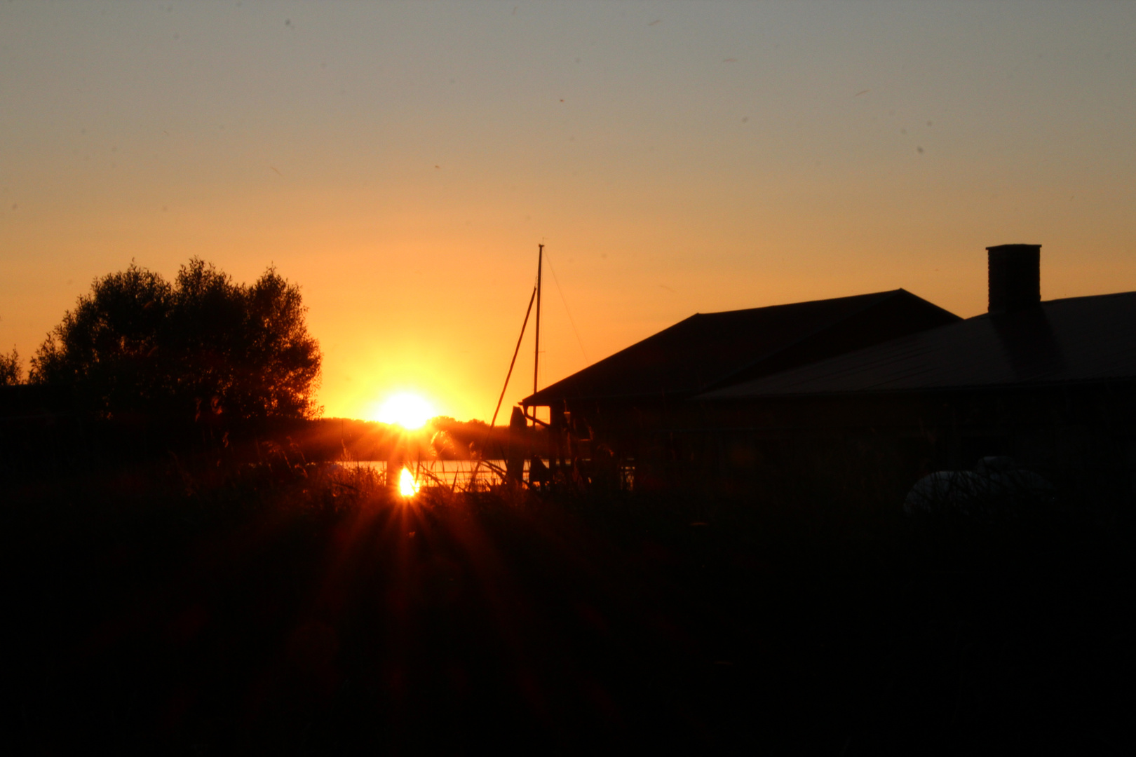 Sonnenuntergang in Neustrelitz