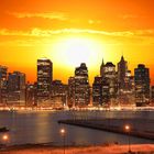 Sonnenuntergang in New York City