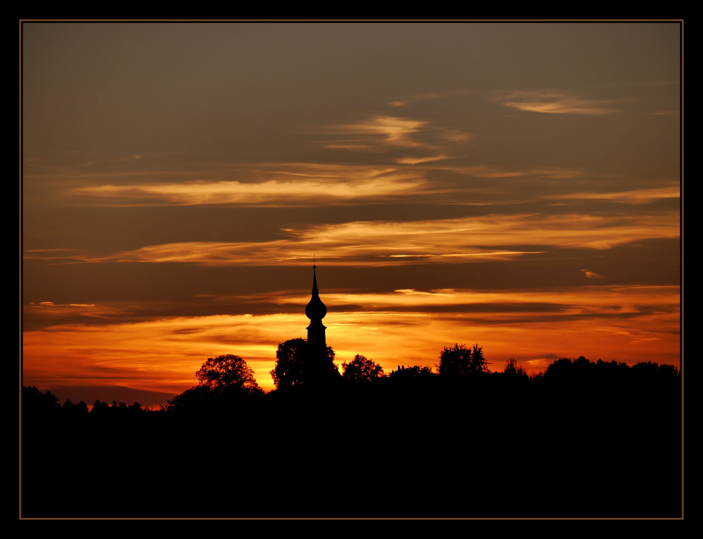 Sonnenuntergang in Niederbayern