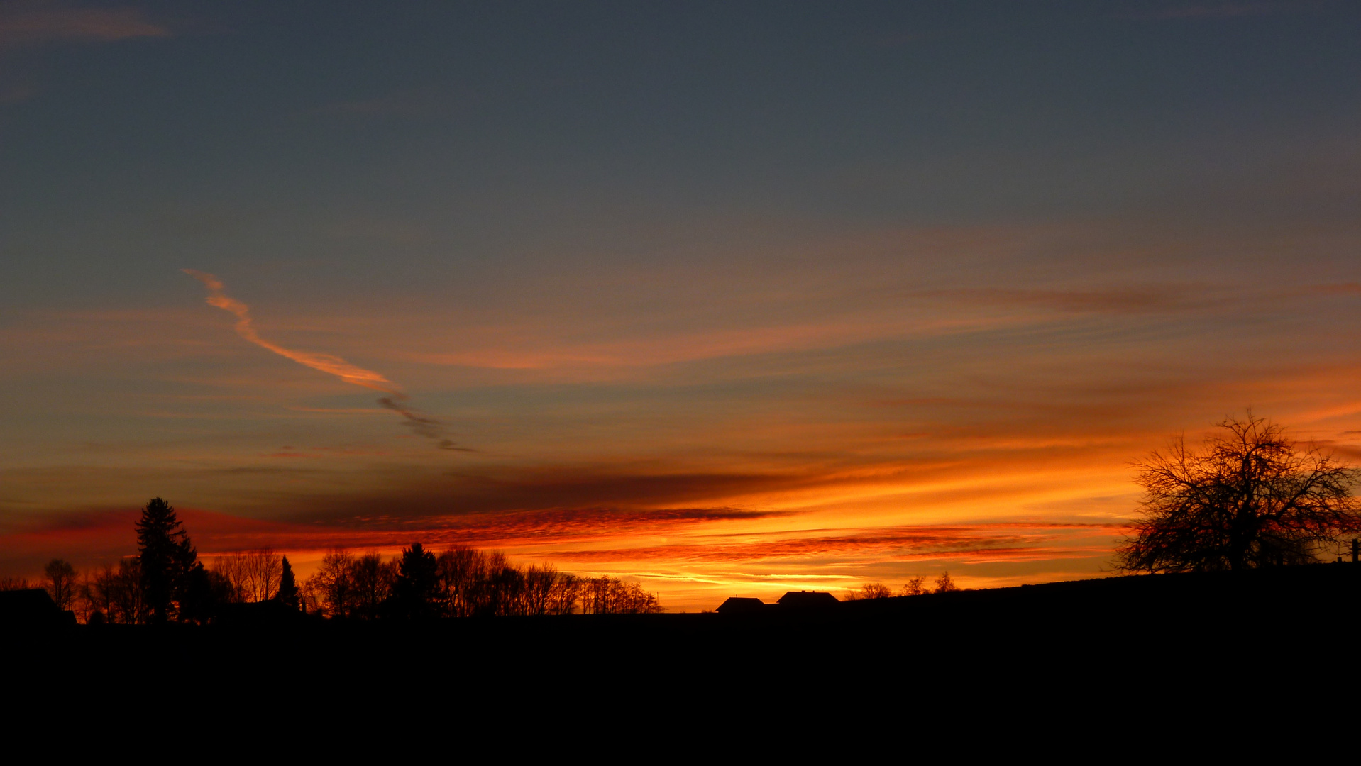 Sonnenuntergang in Niederbayern