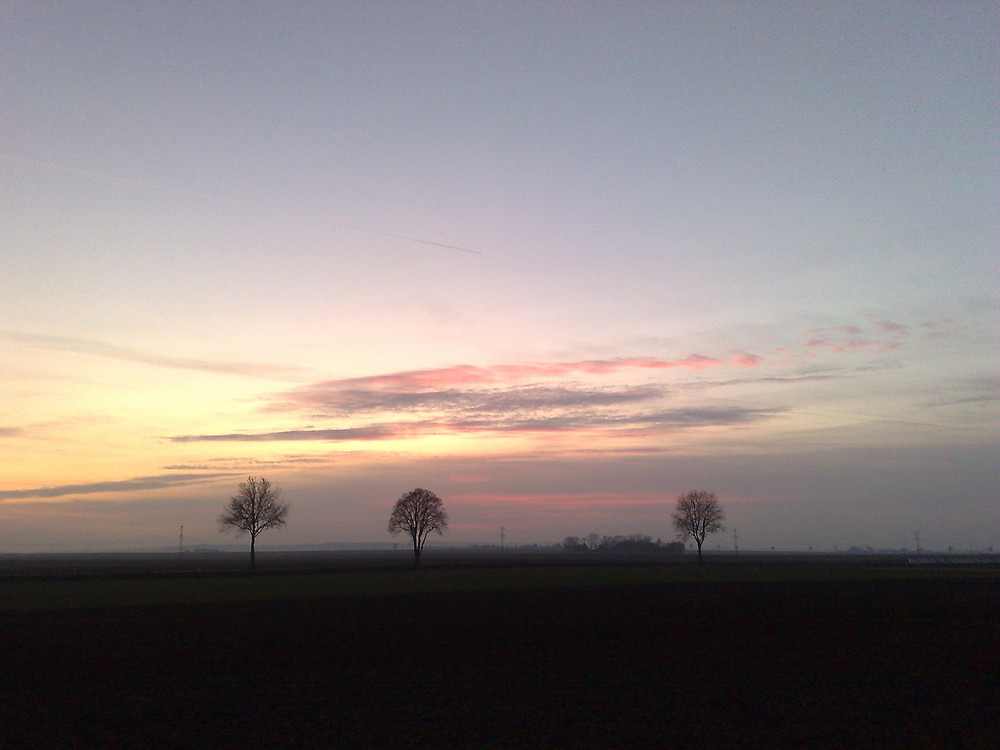 Sonnenuntergang in Niederbayern