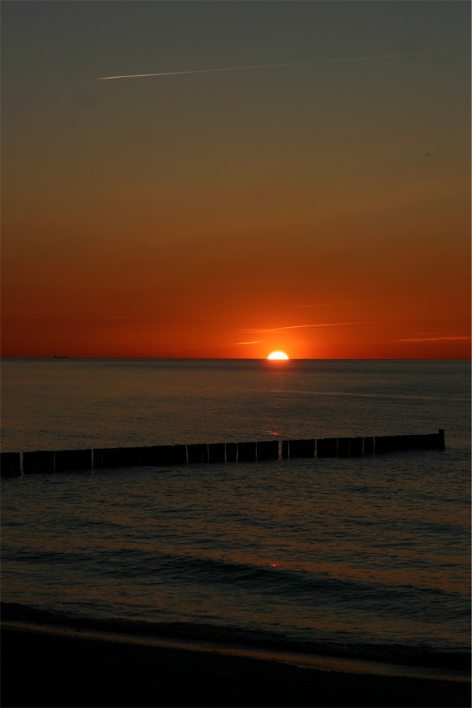 Sonnenuntergang in Nienhagen,