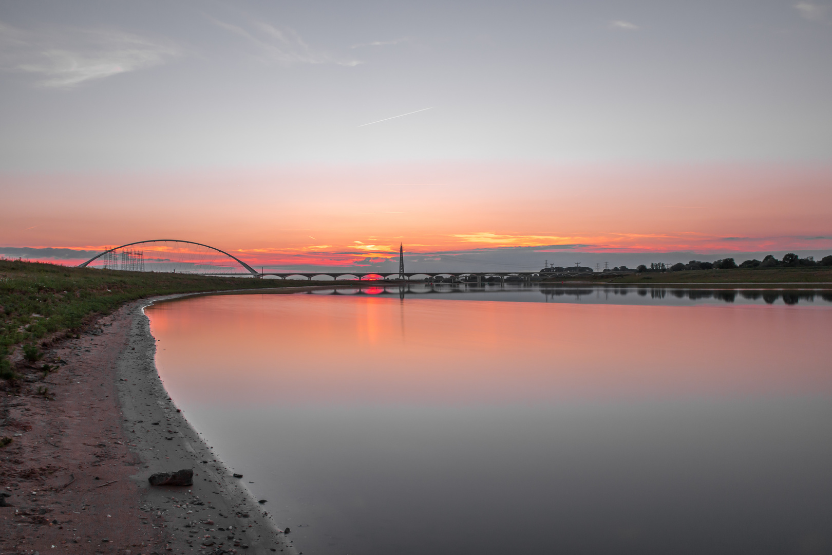 Sonnenuntergang in Nijmegen