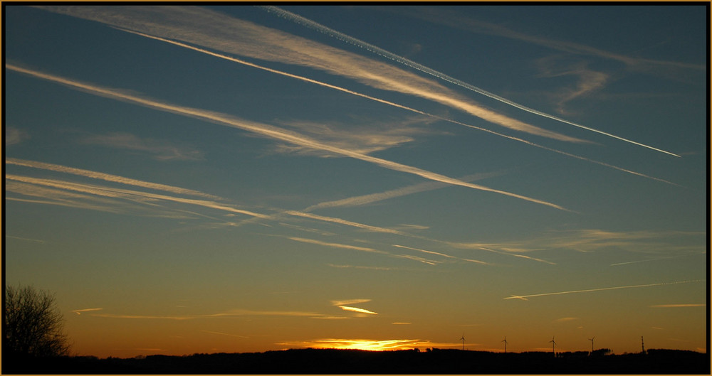 Sonnenuntergang in Nistertal - Westerwald