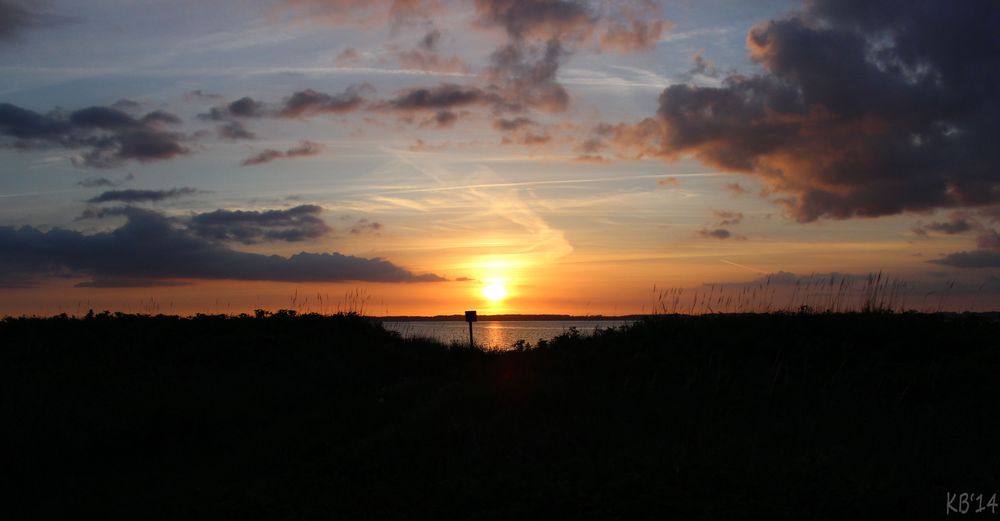 Sonnenuntergang in Noer bei Kiel