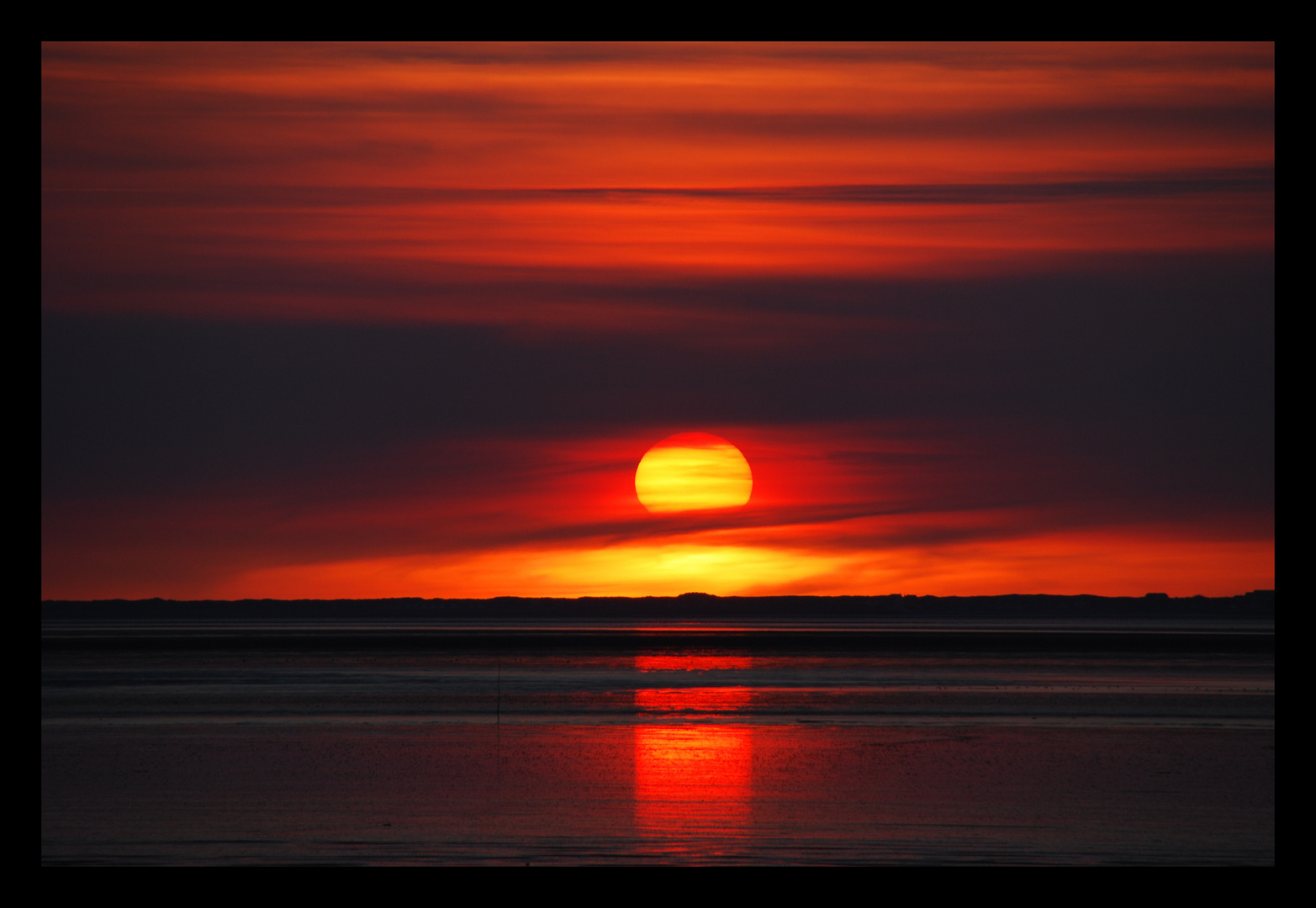 Sonnenuntergang in Norddeich