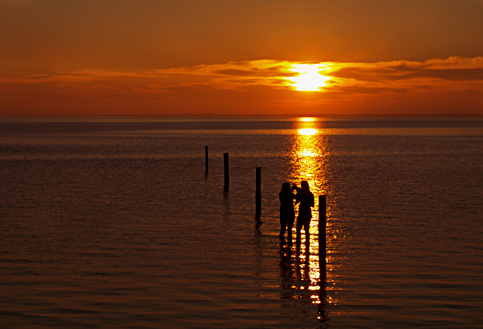 Sonnenuntergang in Norddeich