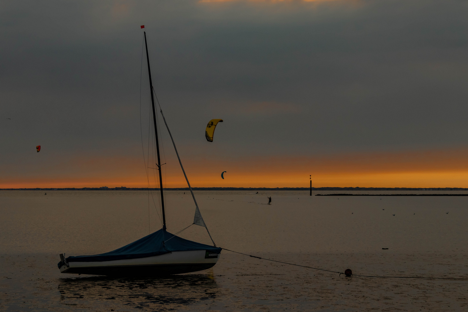 Sonnenuntergang in Norddeich